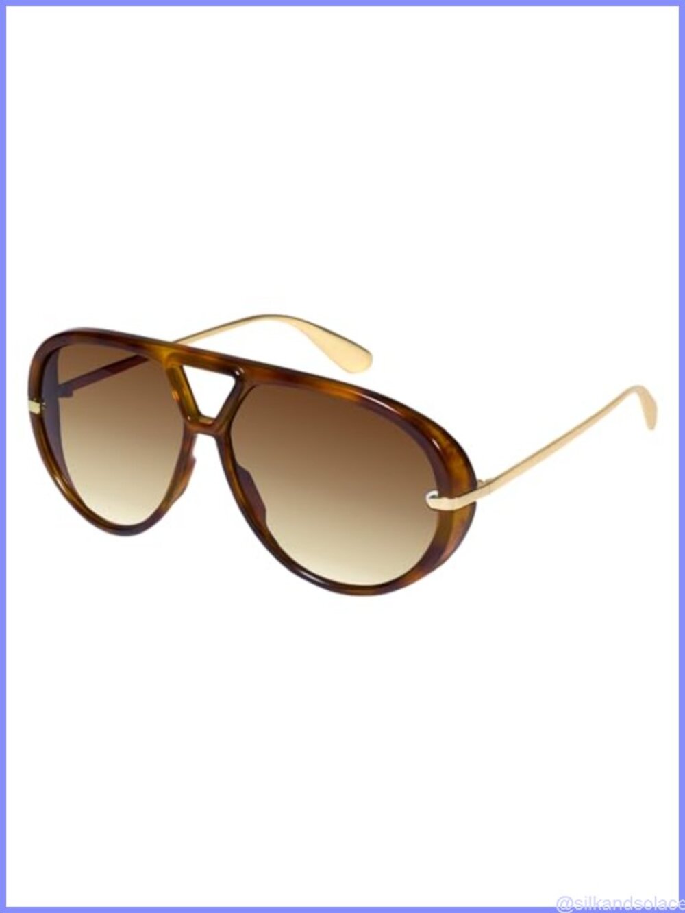 Oversized Aviator Sunglasses Retro Style UV400 Protection